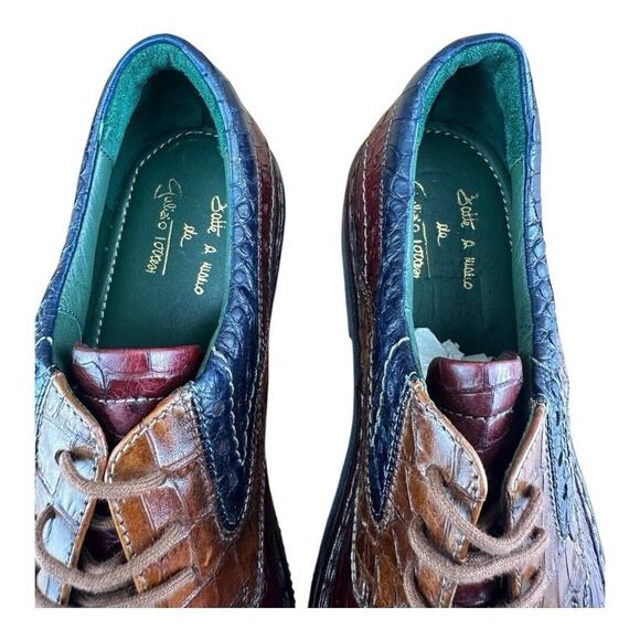 Galizio Torresi Oxfords shoes Brown Leather Size US 8.5-9|42 EU - Picture 6 of 7